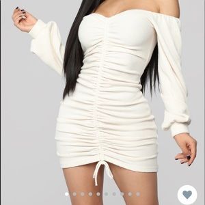 Baby I’m in love ruched dress